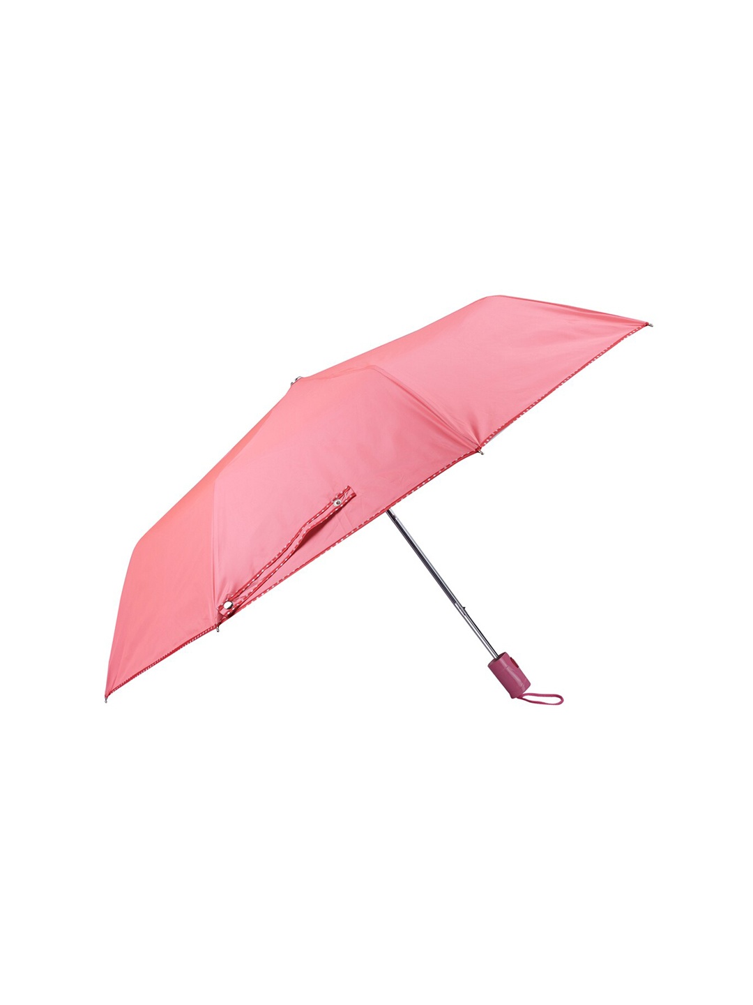 

THE CLOWNFISH Monochrome Peach Printed 3-folded Semi-Automatic Umbrella