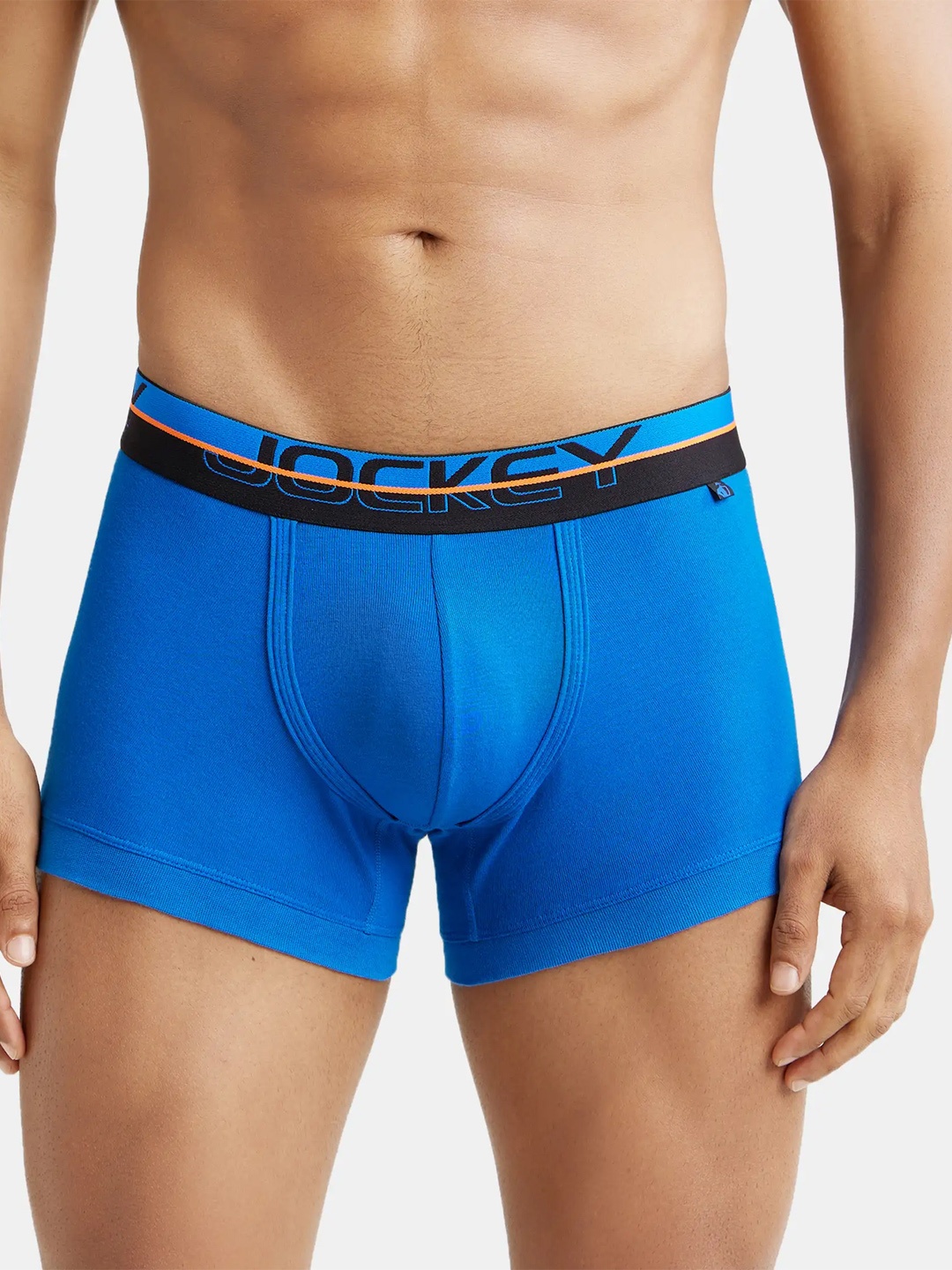 

Jockey Combed Cotton Rib Trunk with Ultrasoft Waistband-FP03, Blue