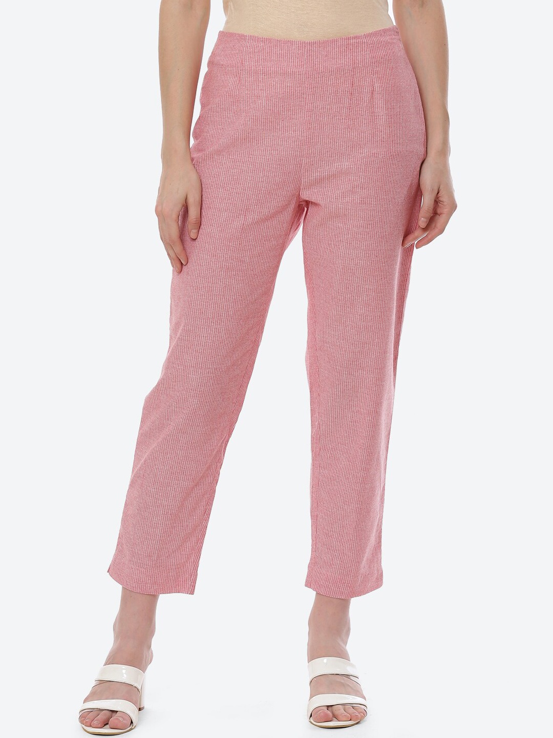 

Biba Women Coral Smart Slim Fit Trousers