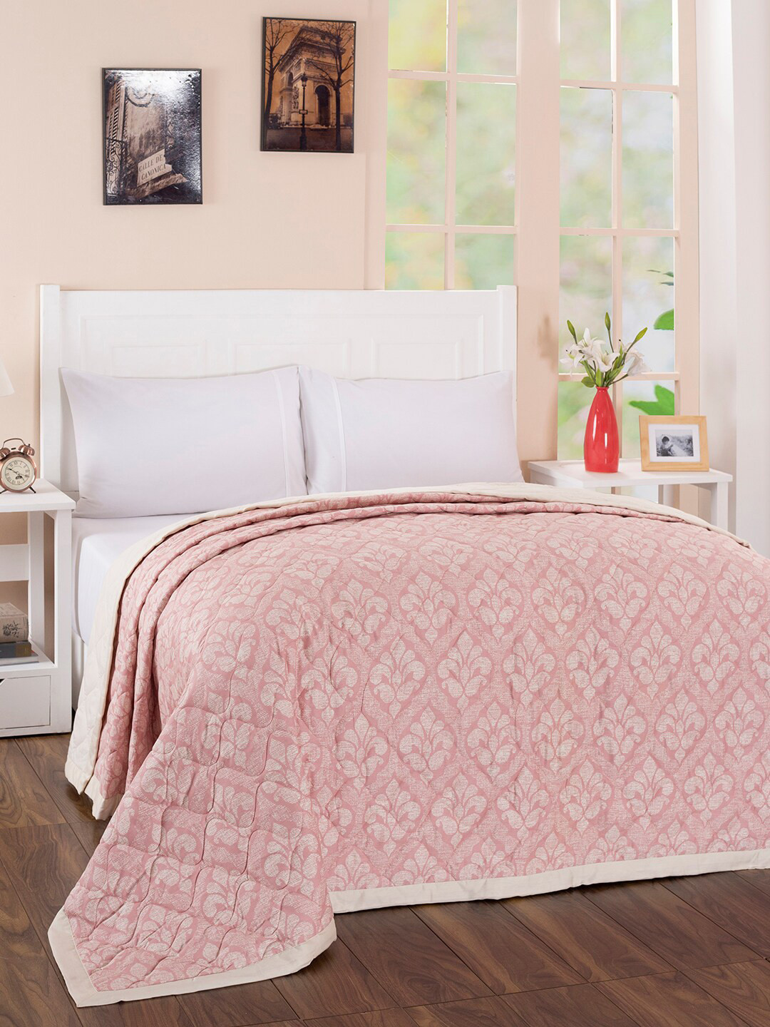 

MASPAR Unisex Peach Blankets Quilts and Dohars