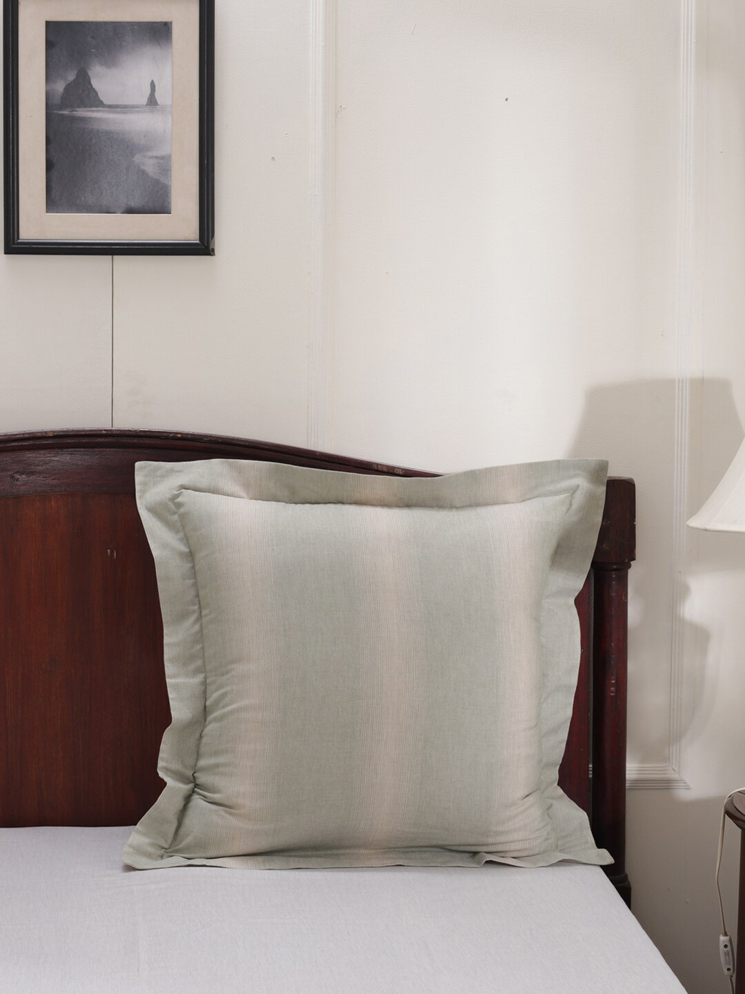 

MASPAR Green & Beige Striped Pure Cotton 110 GSM Pillow Covers