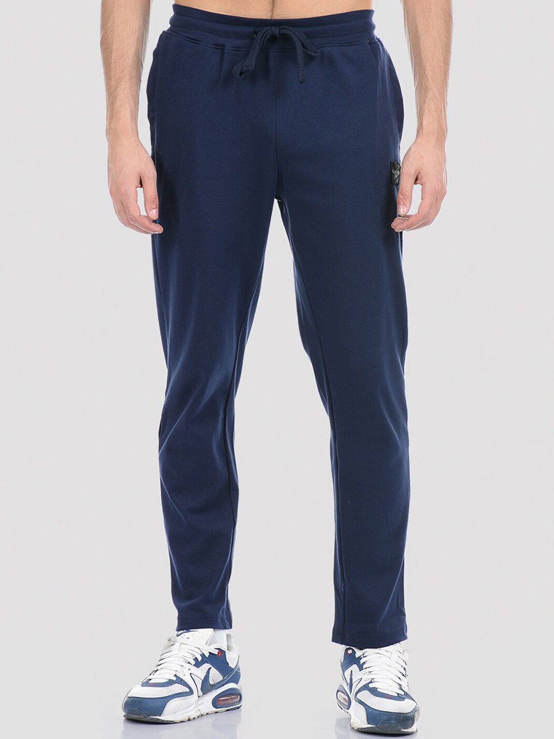 

LONDON FOG Men Navy Blue Solid Track Pants