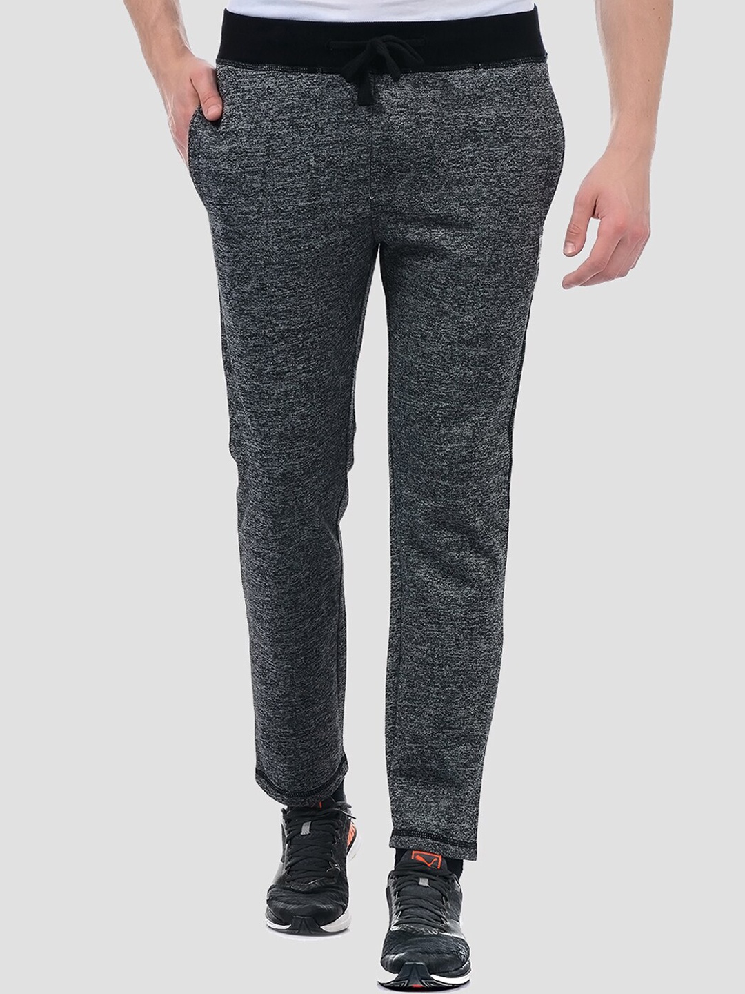 

LONDON FOG Men Grey Solid Track Pants