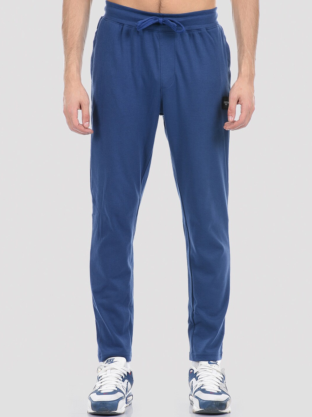 

LONDON FOG Men Blue Solid Cotton Track Pant