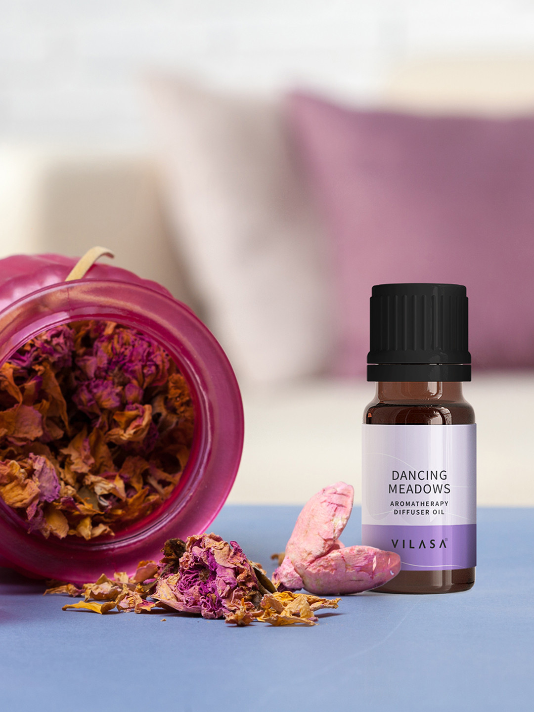 

VILASA Dancing Meadows Aromatherapy Diffuser Oil - 10 ml, Transparent