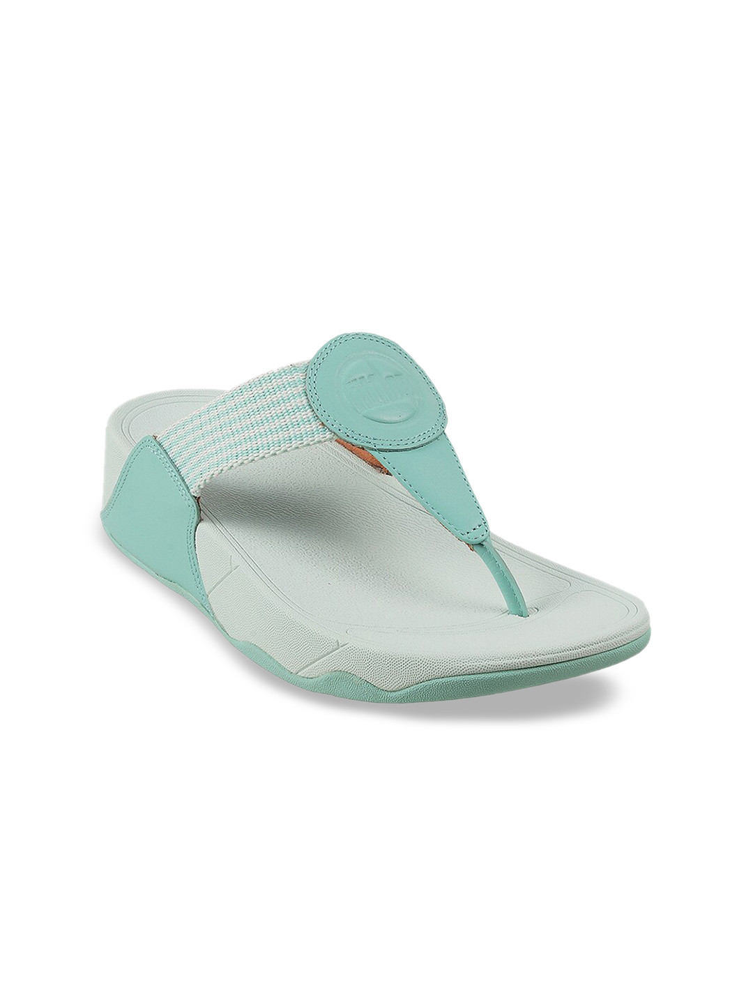 

fitflop Green Leather Comfort Pumps