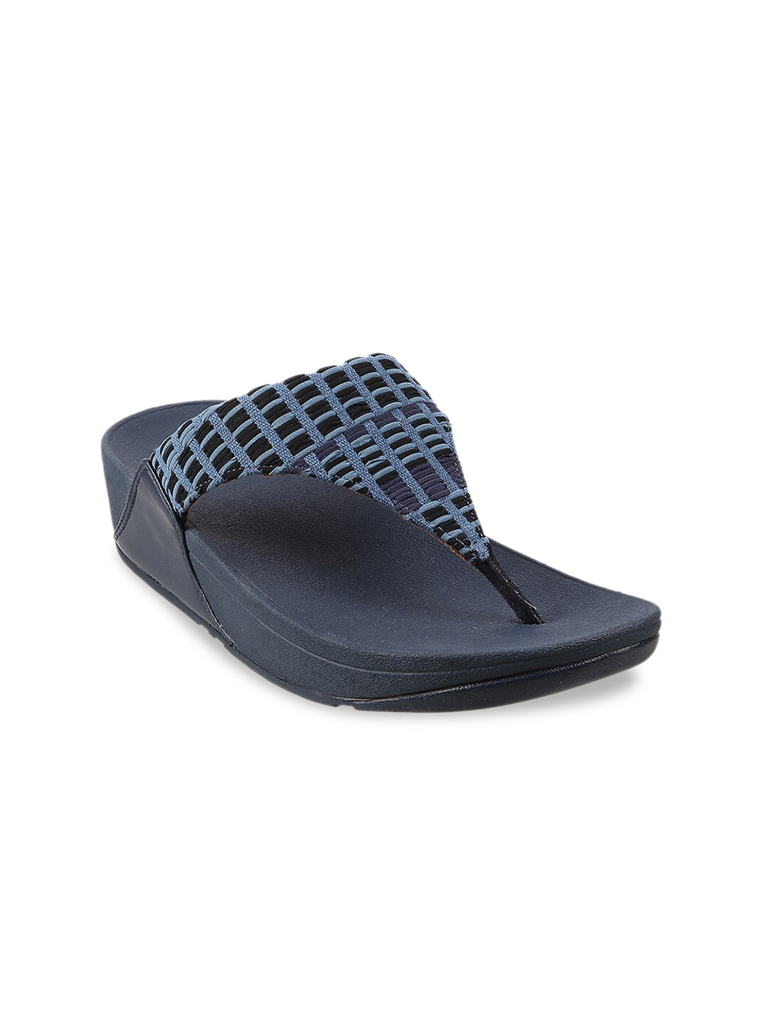 

fitflop Blue Leather Comfort Sandals