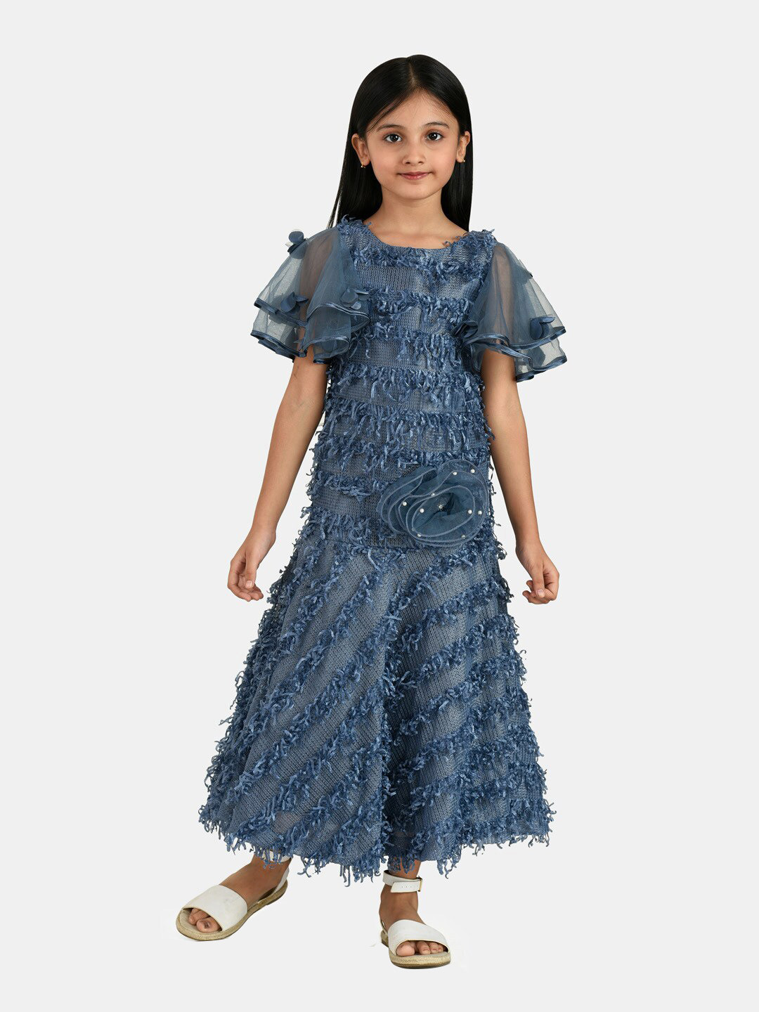 

Peppermint Teal & medieval blue Maxi Dress