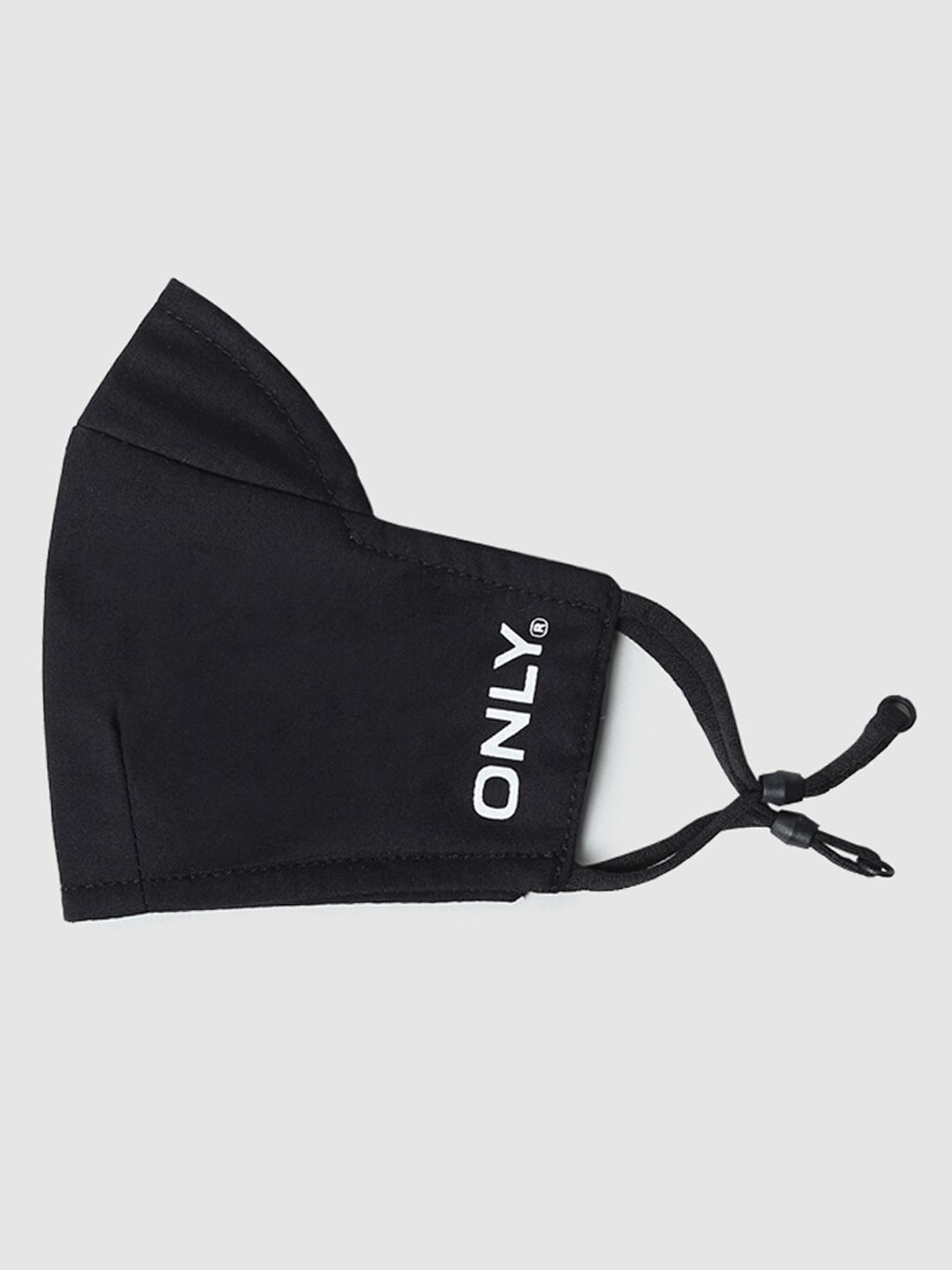

ONLY Women Pack Of 2 Black Solid Cotton Cloth Mask