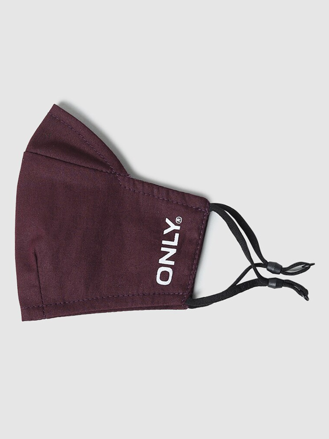 

ONLY Women Pack Of 2 Maroon Brand Logo Printed Outdoor Masks