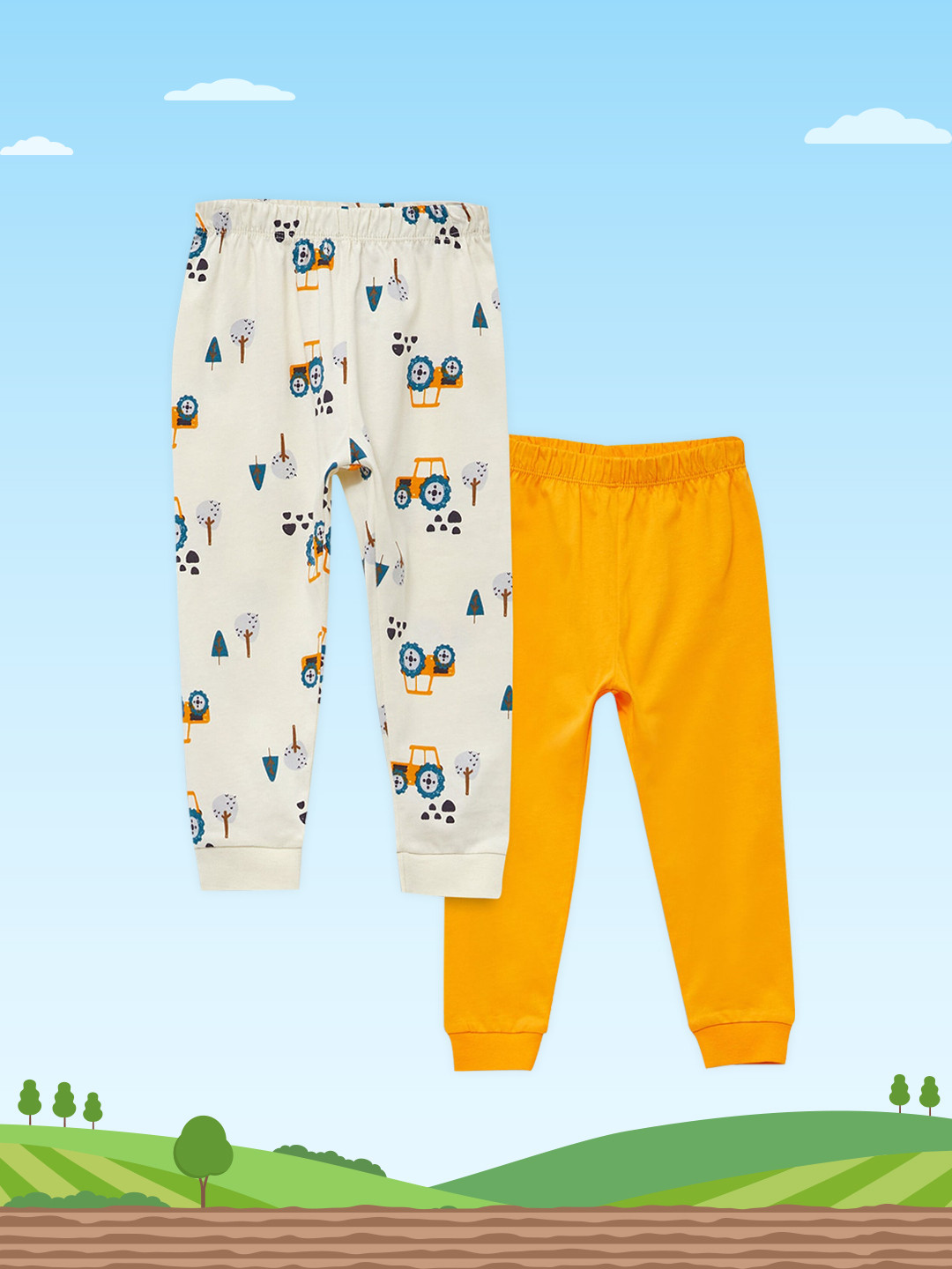 

LC Waikiki Boys Pack of 2 Pure Cotton Joggers, Cream
