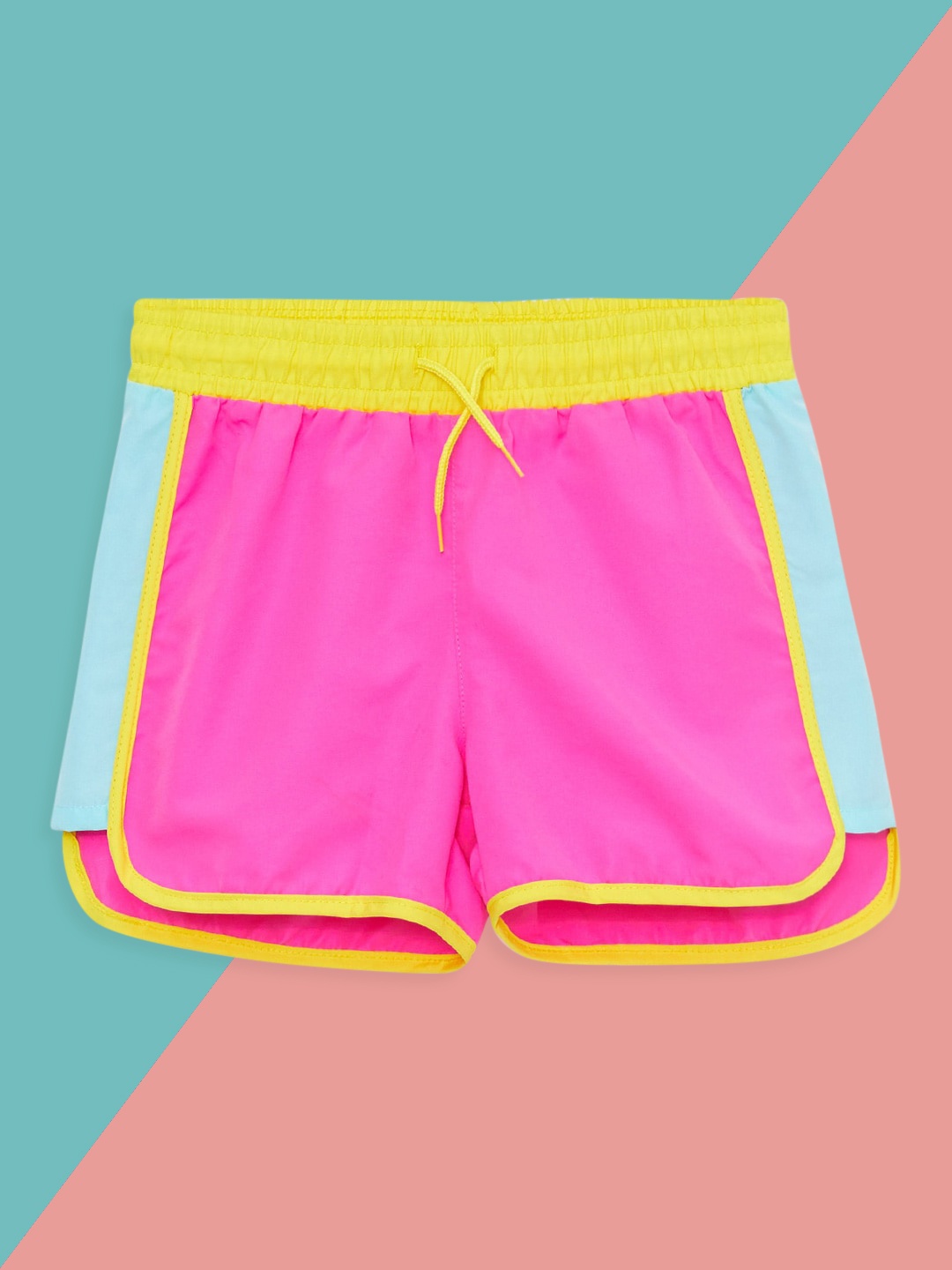

LC Waikiki Girls Fluorescent Pink Solid Swim Shorts