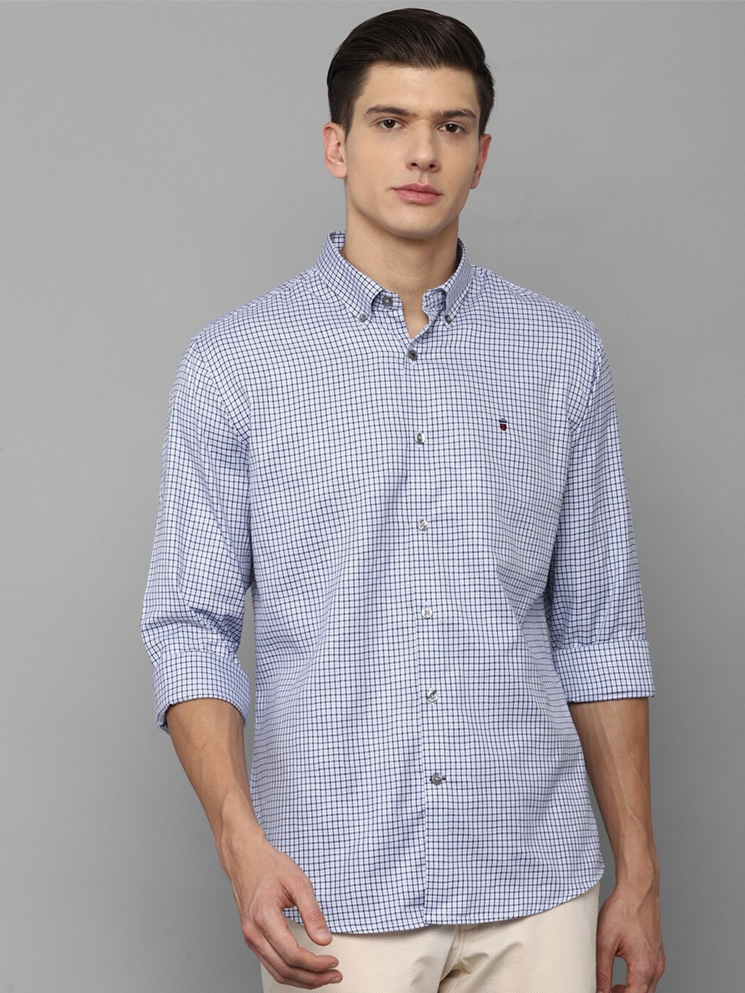 

Louis Philippe Sport Men Blue Slim Fit Checked Casual Shirt