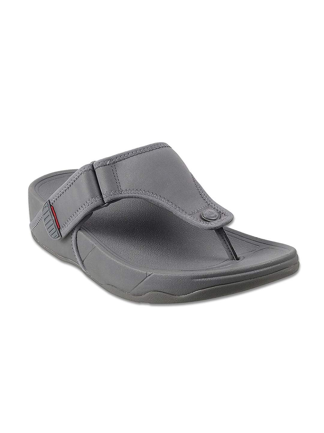 

fitflop Men Grey Leather Comfort Sandals
