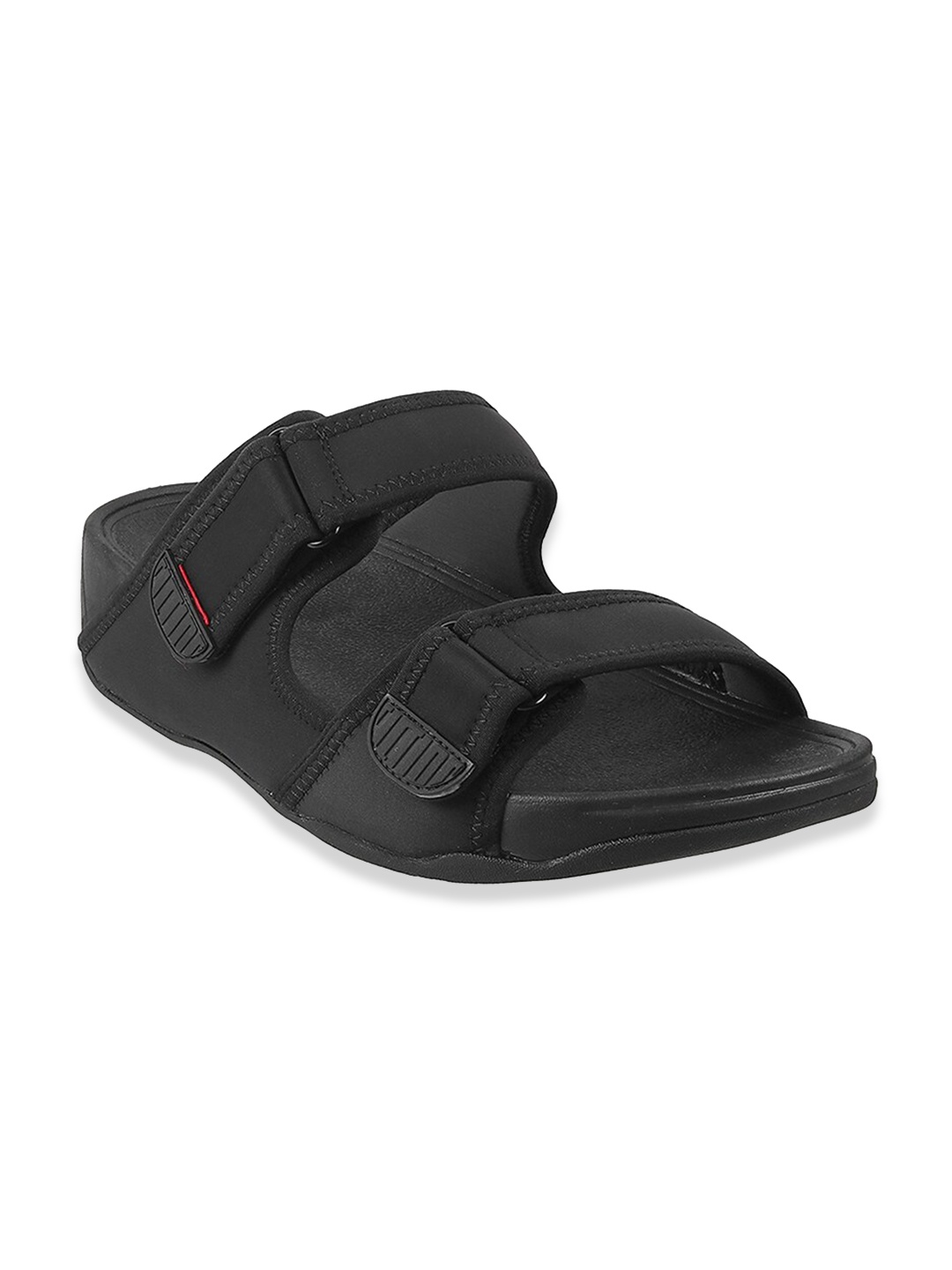 

fitflop Men Black Leather Comfort Sandals