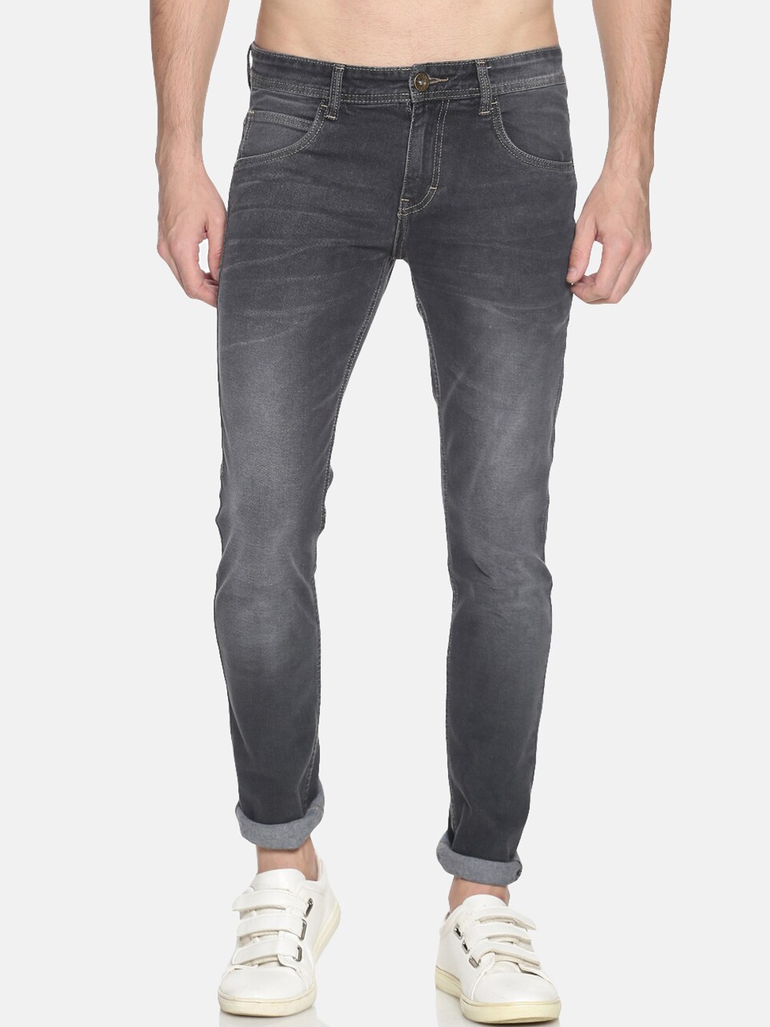 

Chennis Men Grey Slim Fit Light Fade Stretchable Jeans
