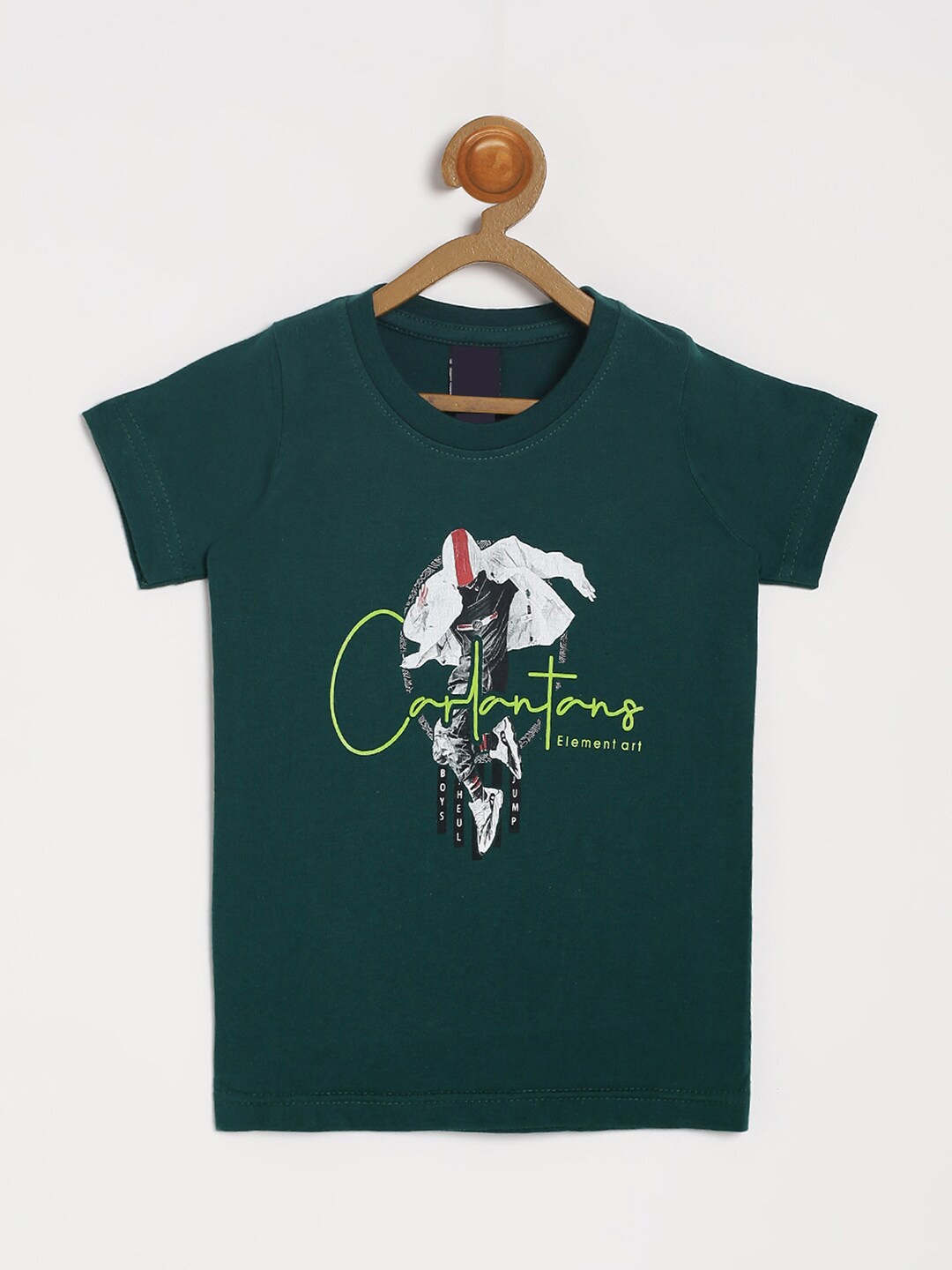 

V2 Value & Variety Boys Green Printed T-shirt