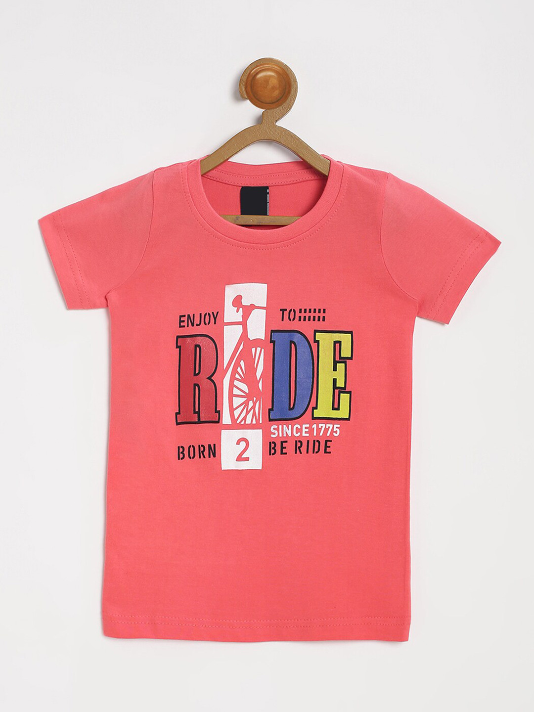 

V2 Value & Variety Boys Red & watermelon Typography V-Neck T-shirt