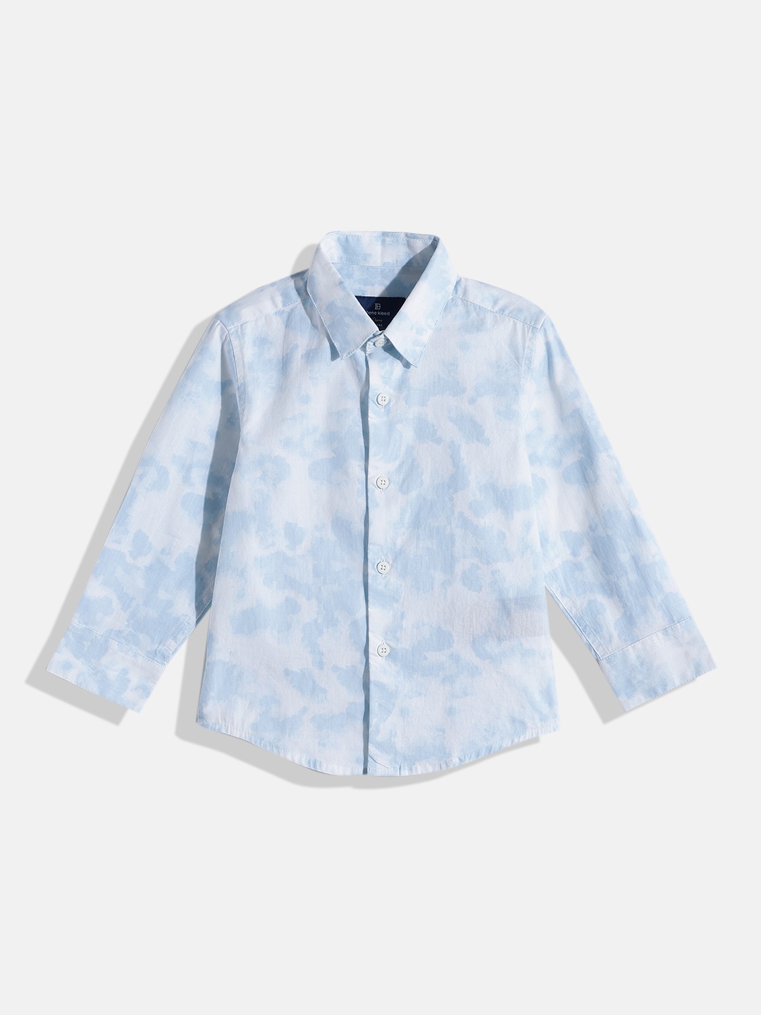 

Bene Kleed Boys White Printed Casual Shirt