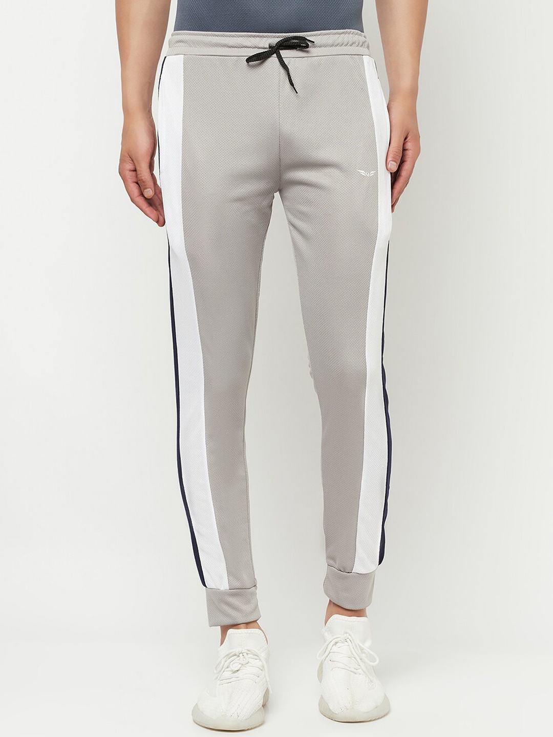 

ELEGANCE Men Grey Colourblocked Joggers