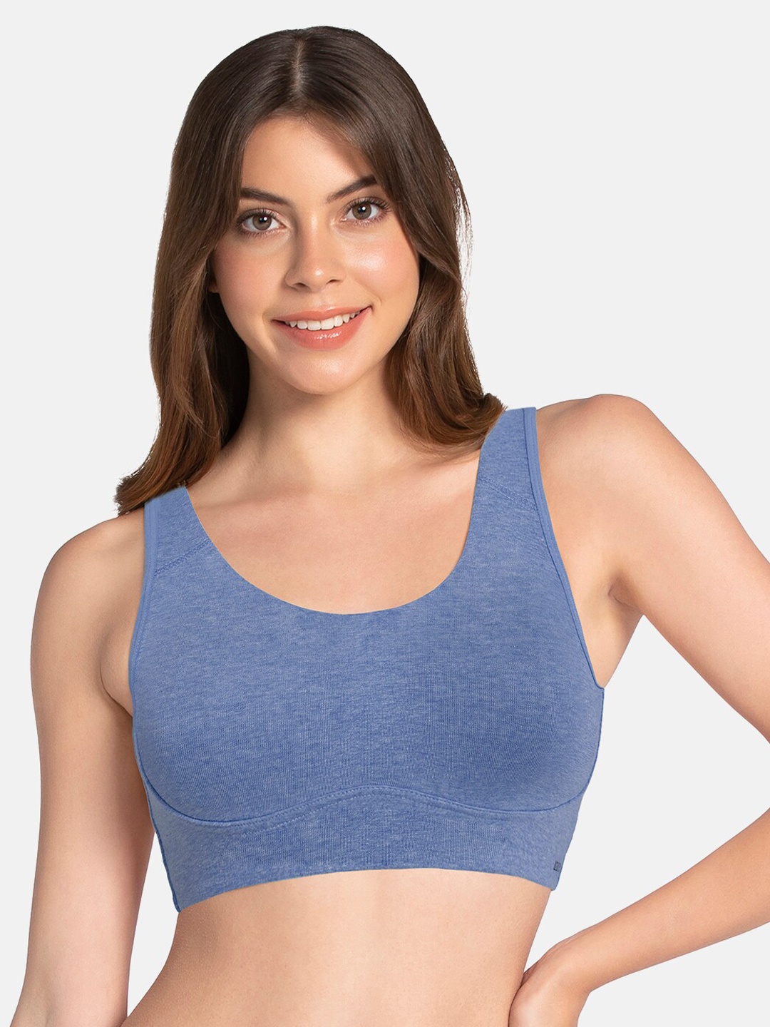 

Amante Solid Non Padded Wirefree All Day Lounge Cami Bra - BRA78801, Blue