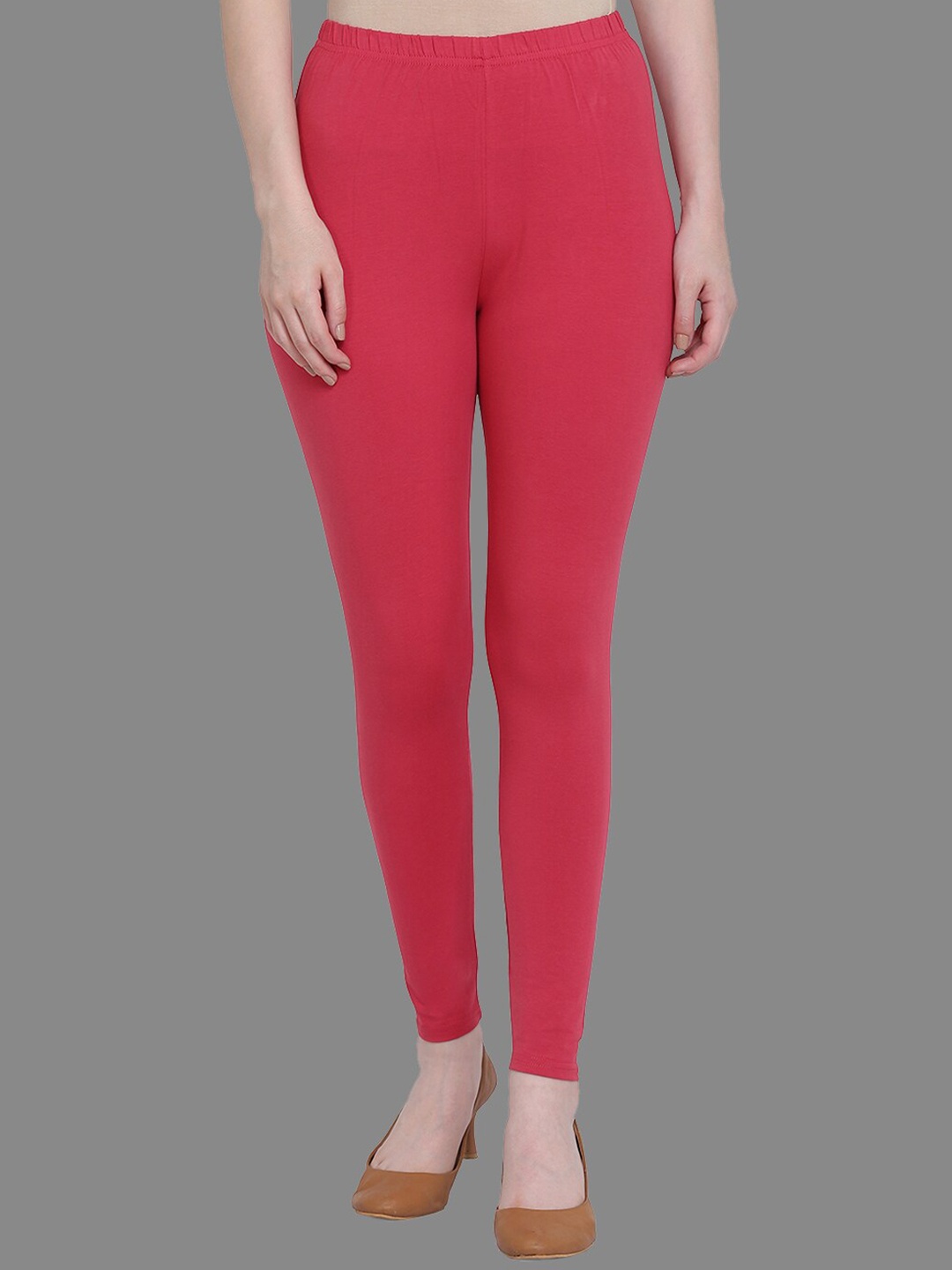 

SPIFFY Women Pink Raspberry Solid Ankle-Length Leggings
