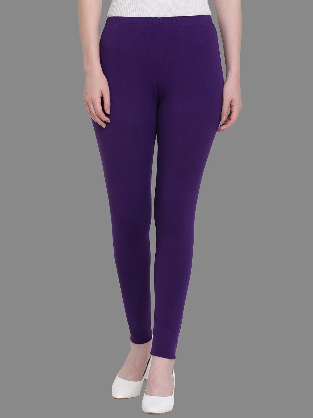 

SPIFFY Women Purple Solid Ankle-Length Leggings