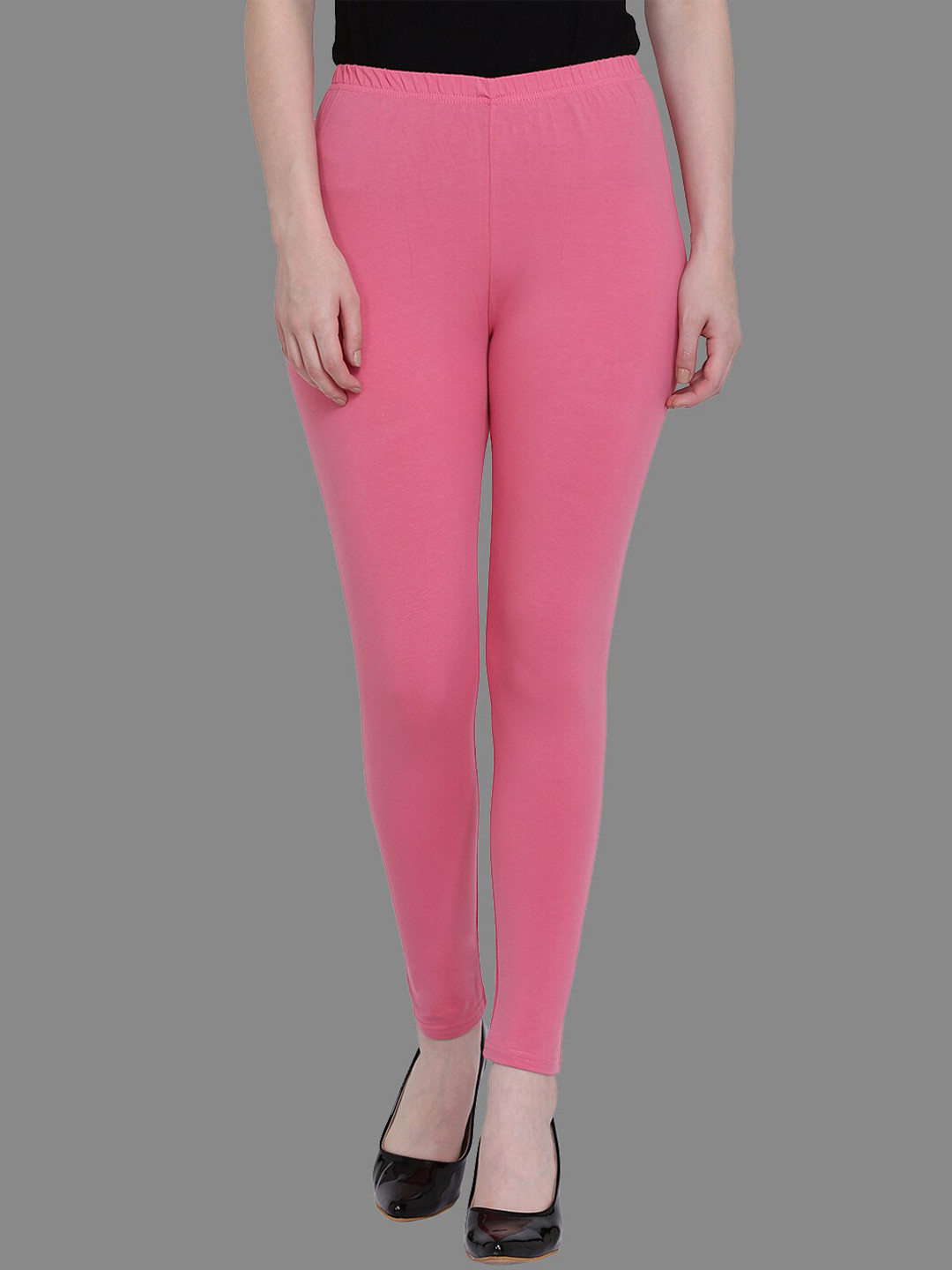 

SPIFFY Women Pink Solid Ankle-Length Leggings