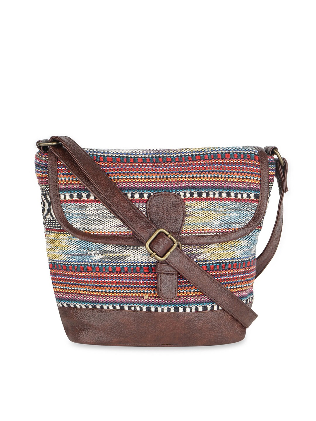 

Kanvas Katha Multicoloured Swagger Sling Bag, Multi