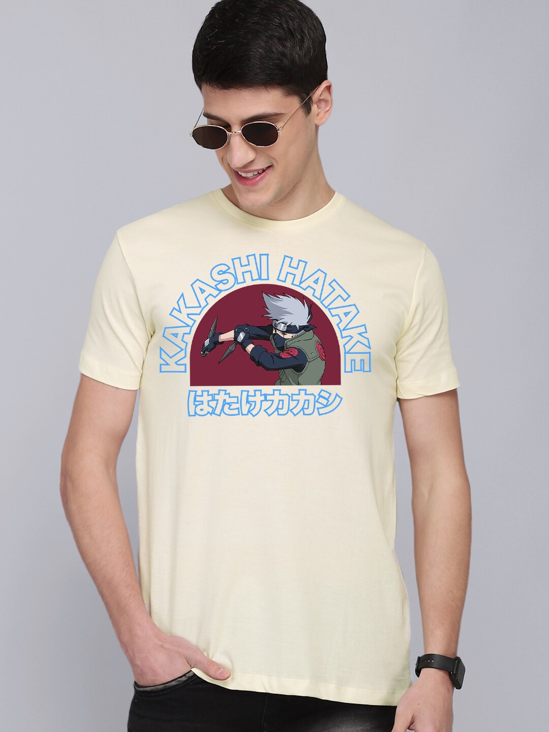 

Free Authority Men Off White & Red Printed T-shirt