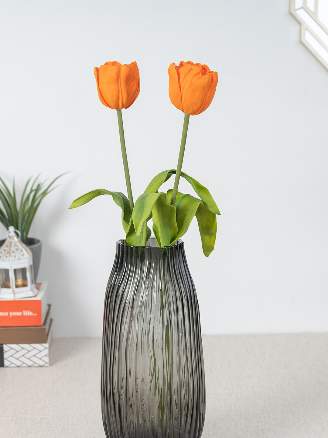 

HomeTown Yellow Elora Faux Artificial Tulip Flower