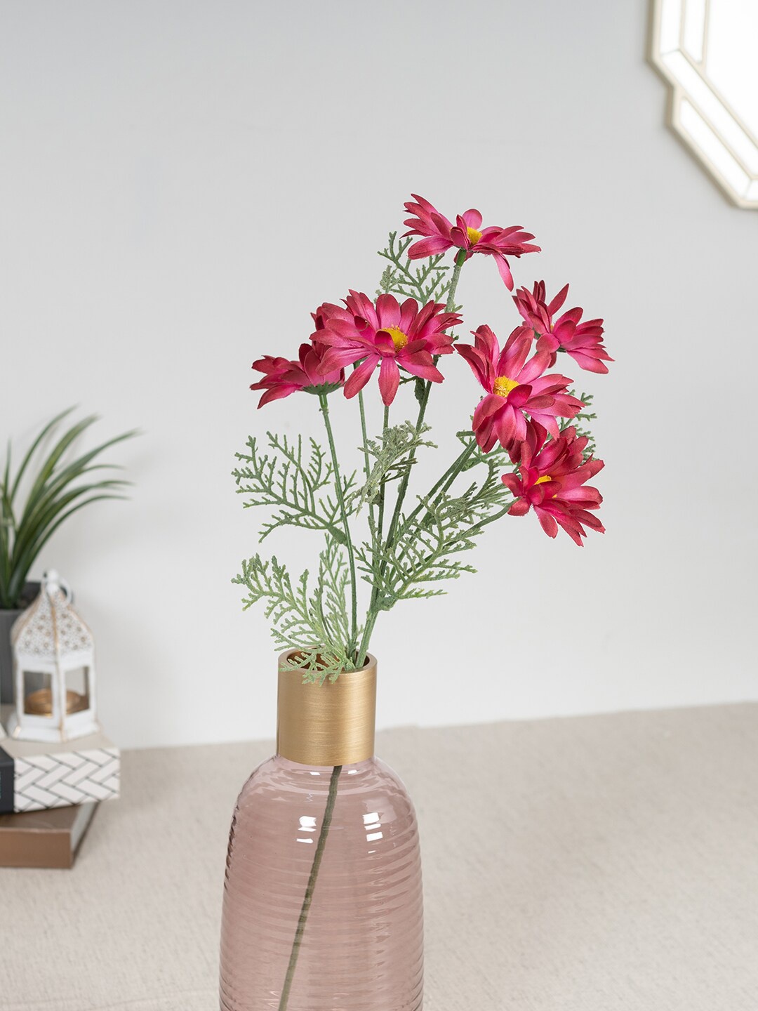 

HomeTown Pink & Green Daisy Flower Artificial Flowers and Plants
