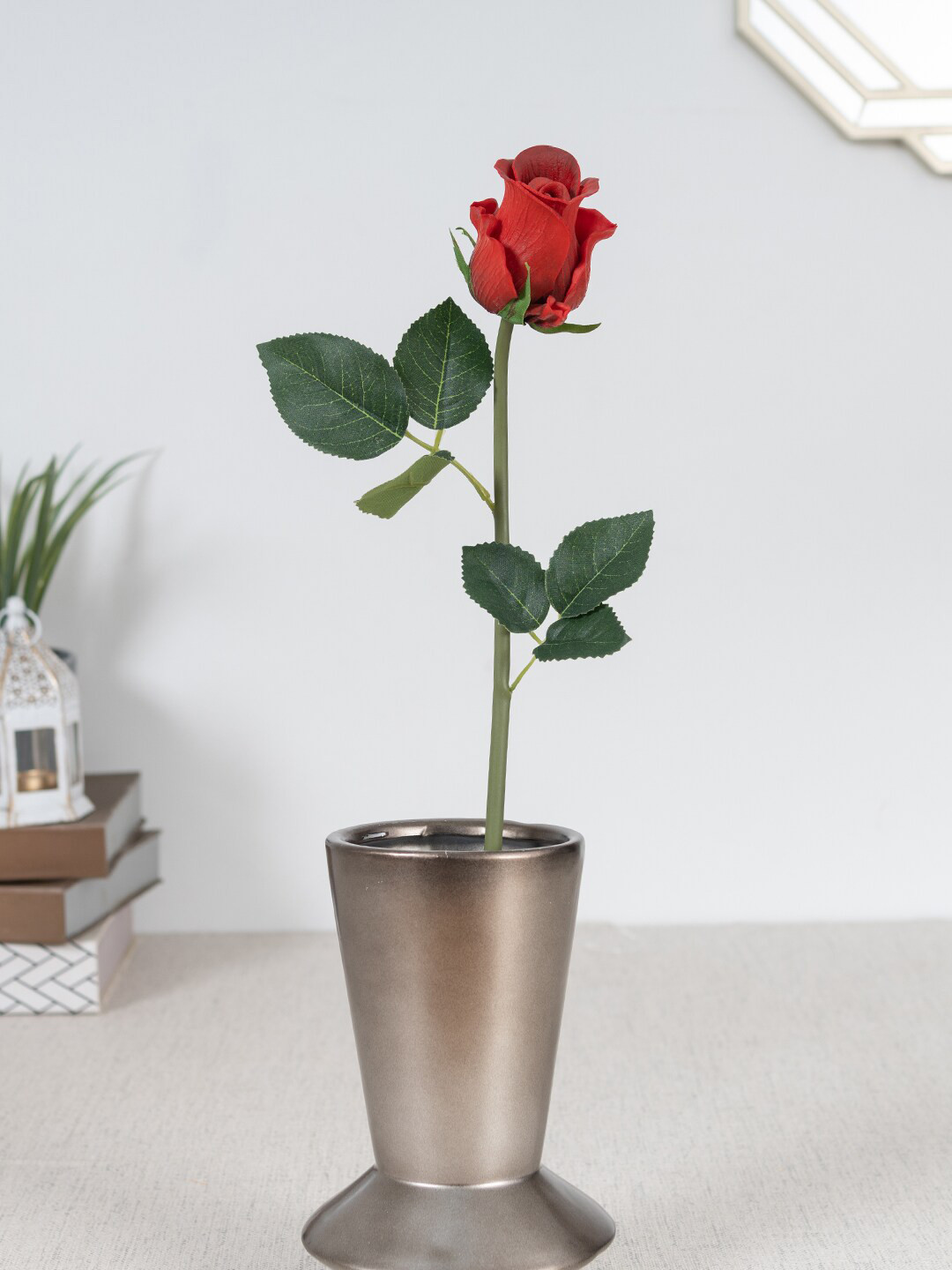 

HomeTown Red Artificial Faux Rose Flowers