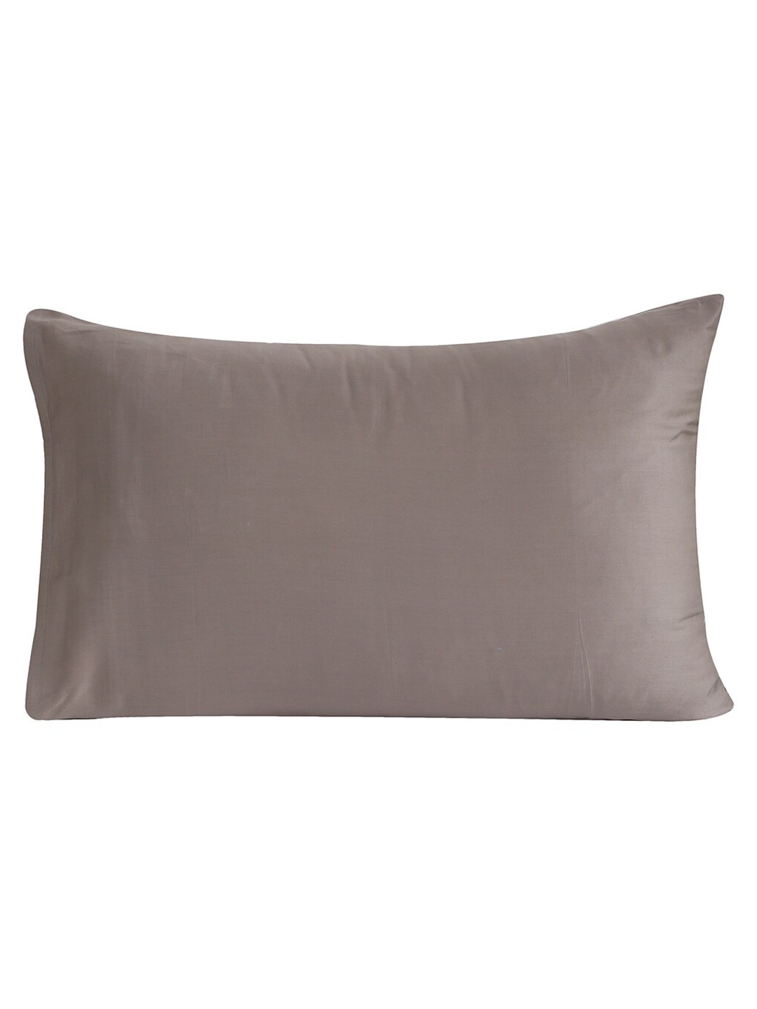 

MASPAR Set of 2 Grey Solid Cotton 300 TC Pillow Cover