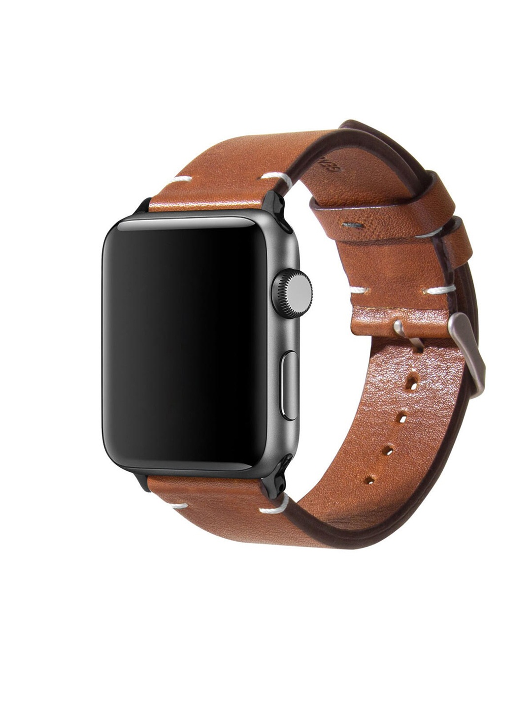 

DailyObjects Tan Brown Genuine Leather Two-stitch Watch Straps