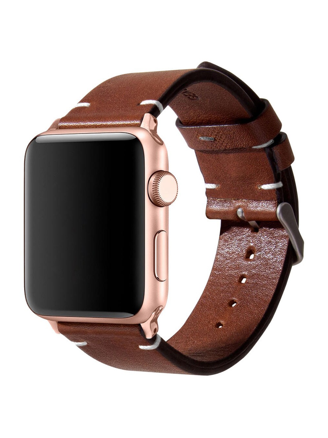 

DailyObjects Brown Genuine Leather Two-stitch Watch Straps