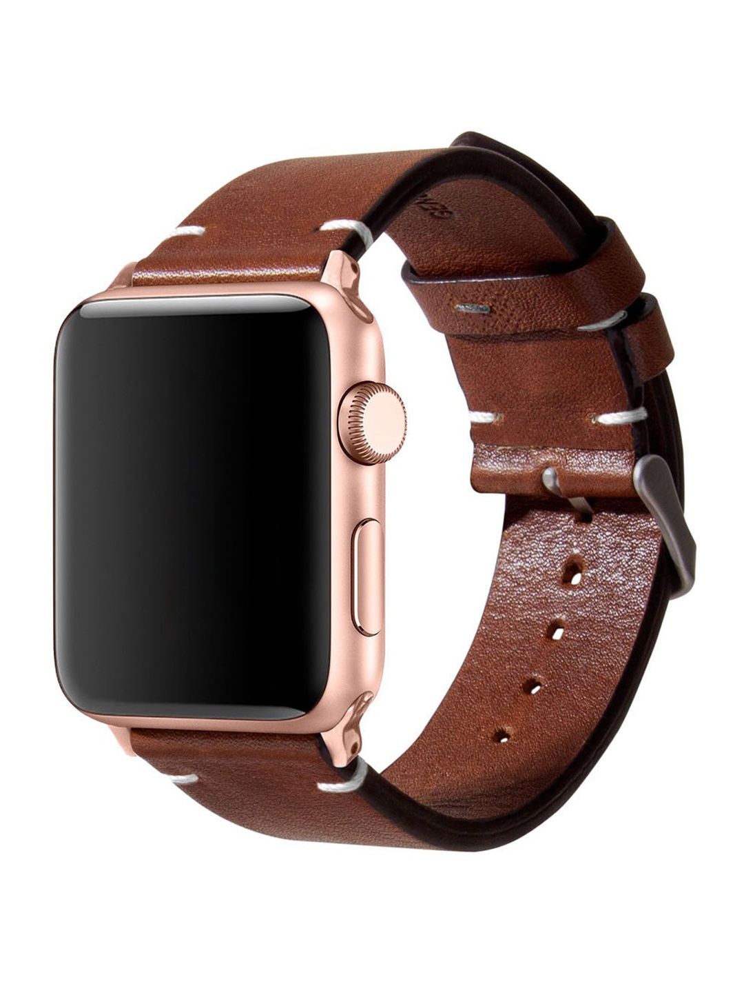 

DailyObjects Brown Genuine Leather Two-stitch Watch Straps
