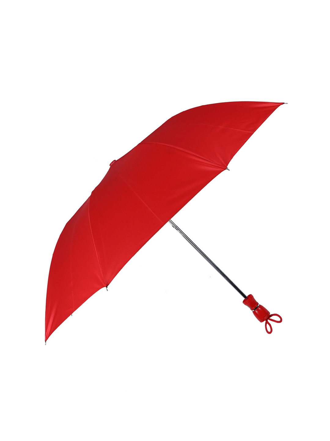 

KK Red Solid 2 Fold UV Protect Umbrella Light Weight With Cover
