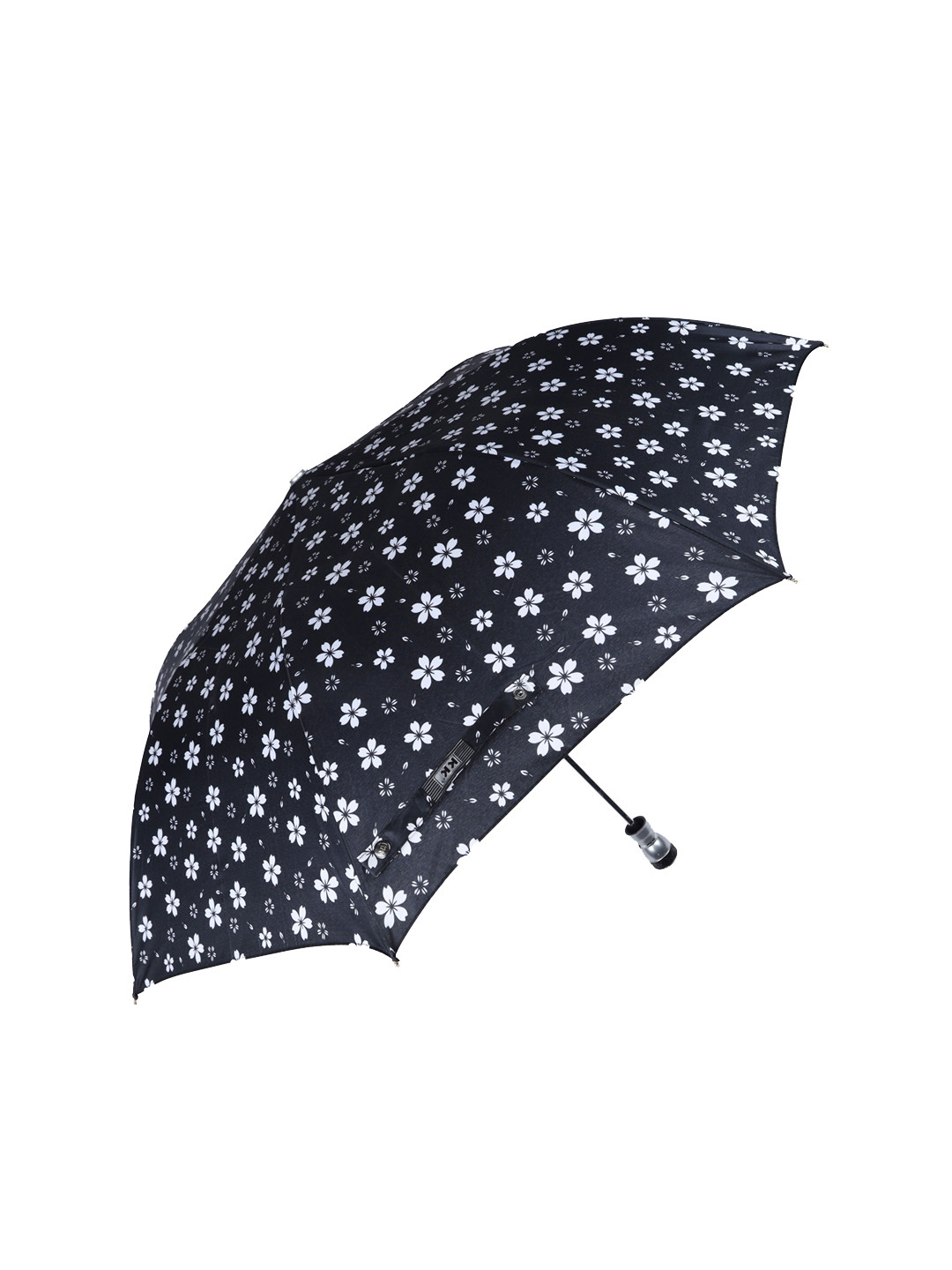 

KK 2 Fold Black Floral Printed Umbrella