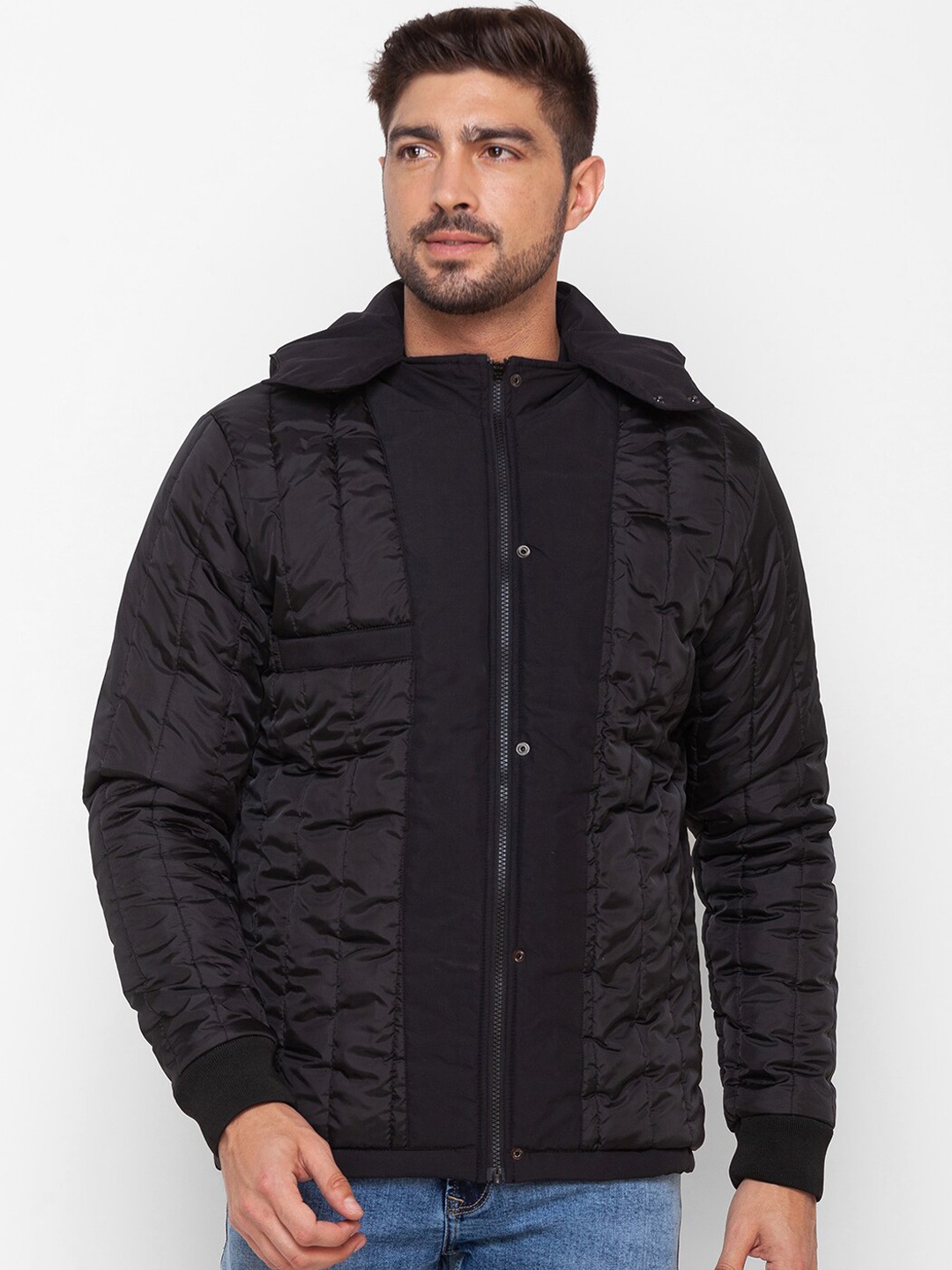 

SPYKAR Men Black Padded Jacket