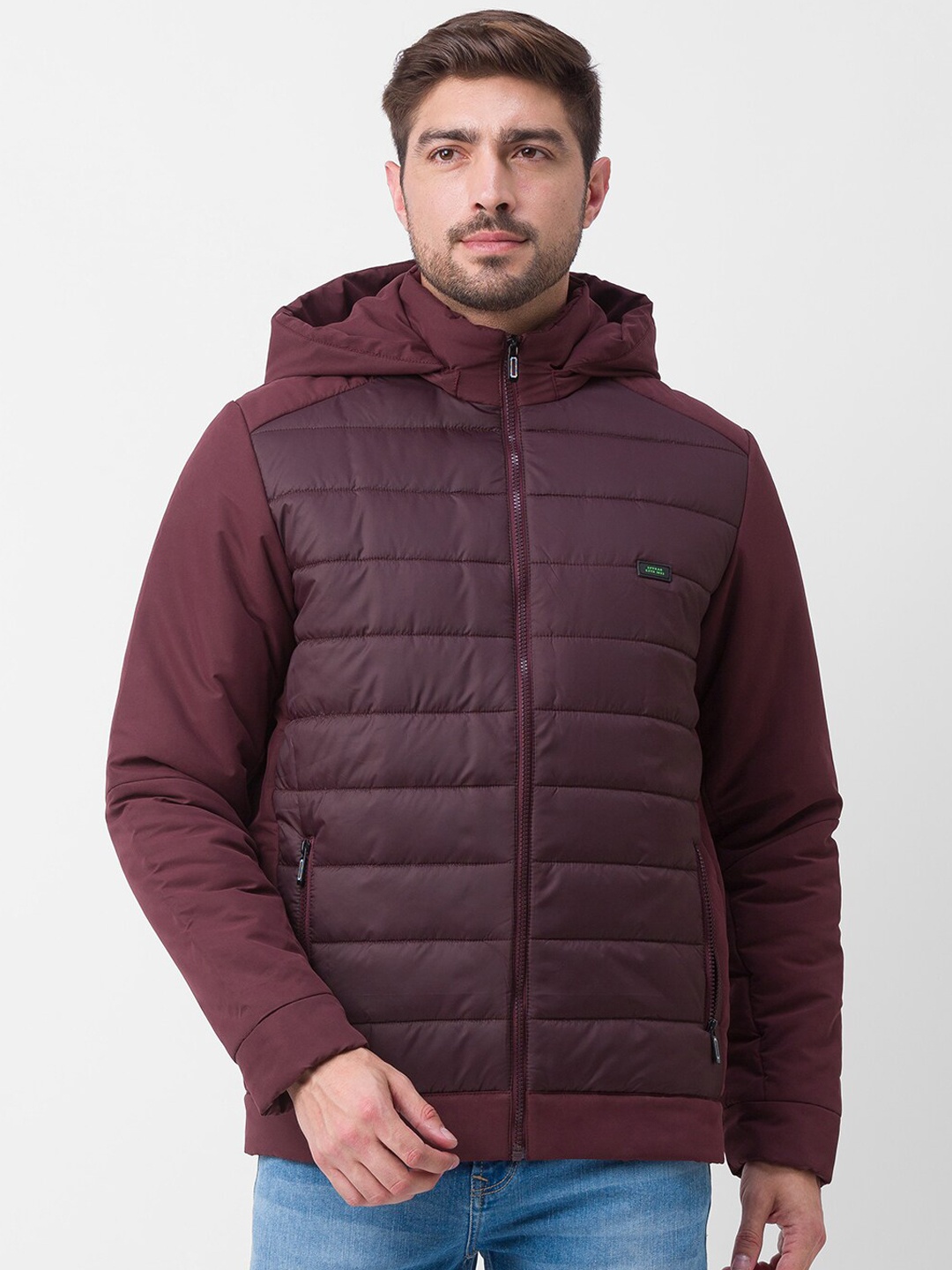 

SPYKAR Men Blue Padded Jacket