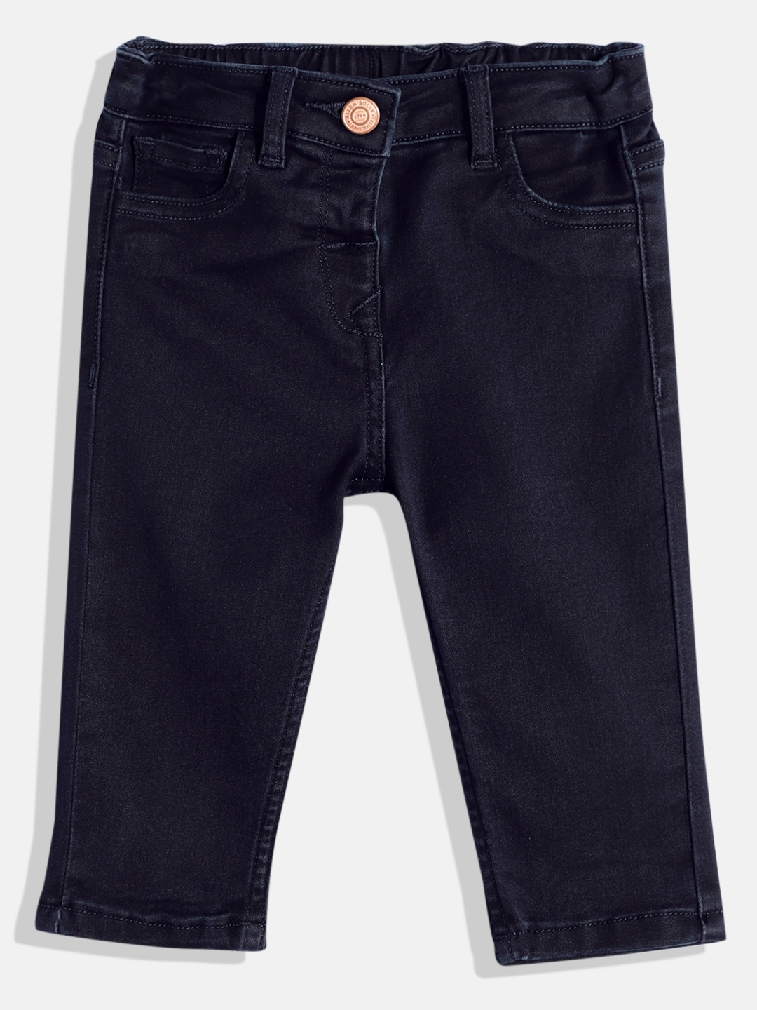 

Allen Solly Junior Girls Denim Jeggings, Navy blue