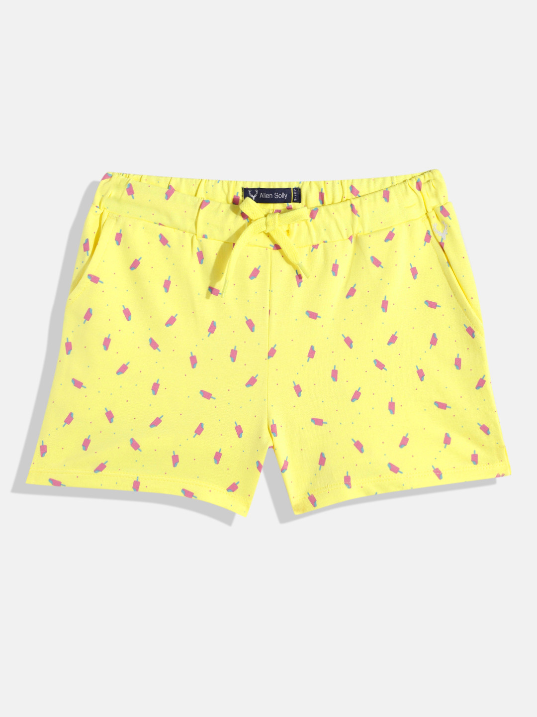 

Allen Solly Junior Girls Conversational Printed Pure Cotton Shorts, Yellow
