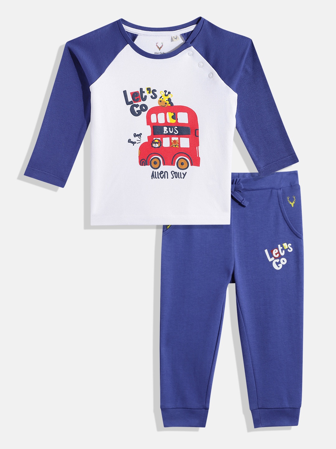 

Allen Solly Junior Boys Printed Pure Cotton Clothing Set, White