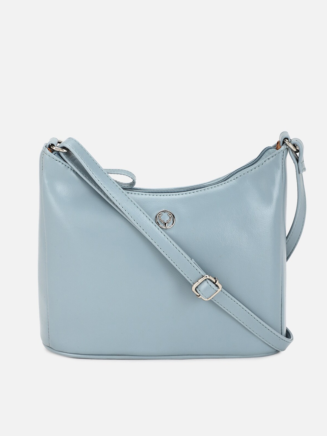 

Allen Solly Blue PU Structured Sling Bag with Tasselled
