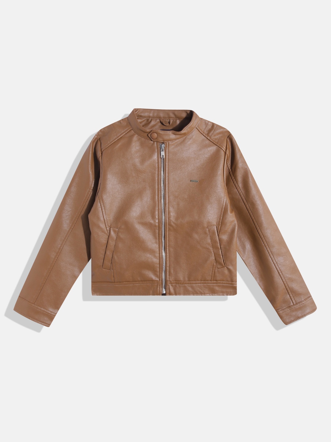 

Allen Solly Junior Boys Brown Solid Tailored Jacket