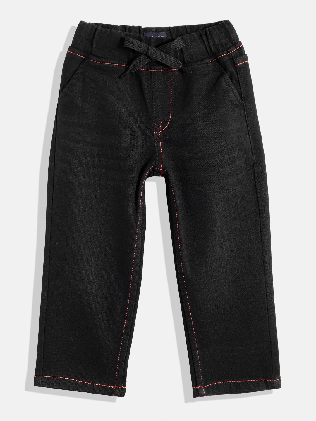 

Allen Solly Junior Boys Black Solid Mid-Rise Jegging-Fit Stretchable Jeans