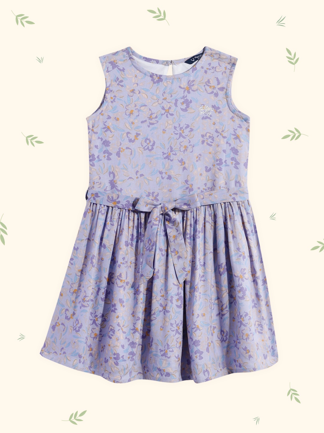 

Allen Solly Junior Girls Blue Floral A-Line Dress