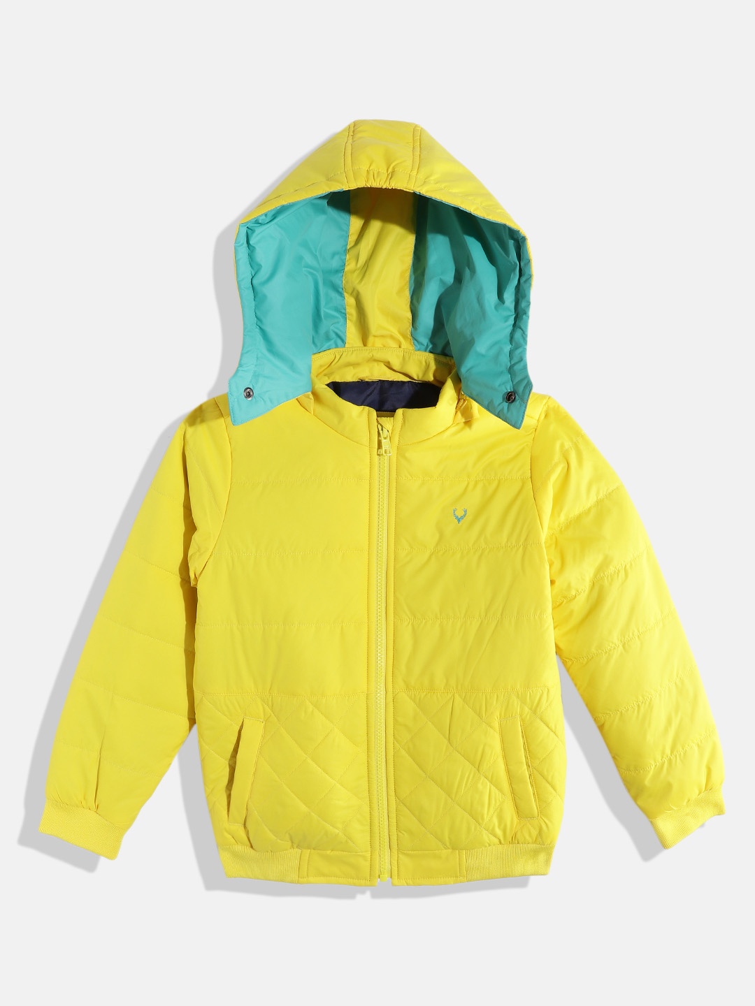 

Allen Solly Junior Boys Yellow Solid Bomber Jacket