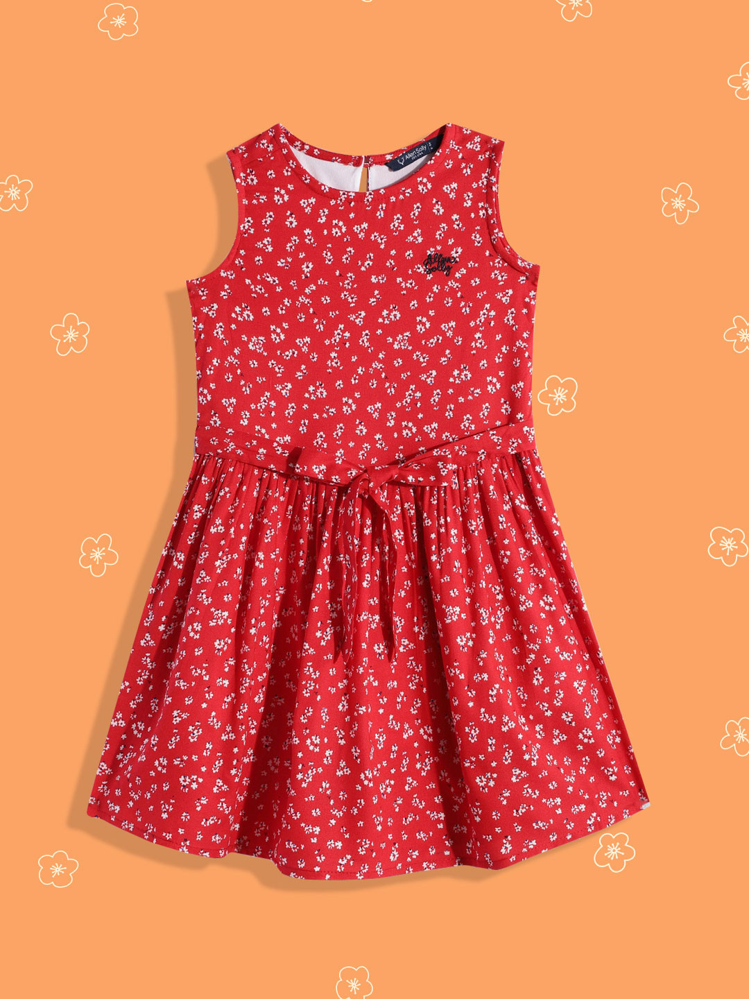 

Allen Solly Junior Red Floral Print Dress